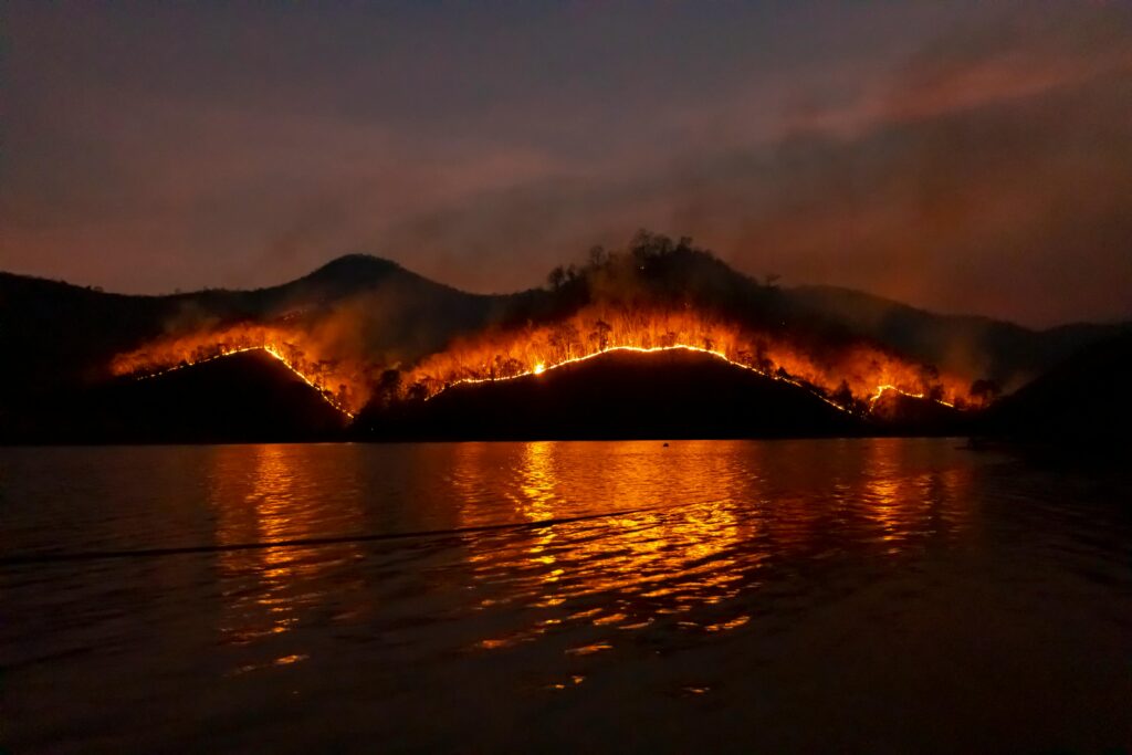sonh com incendio